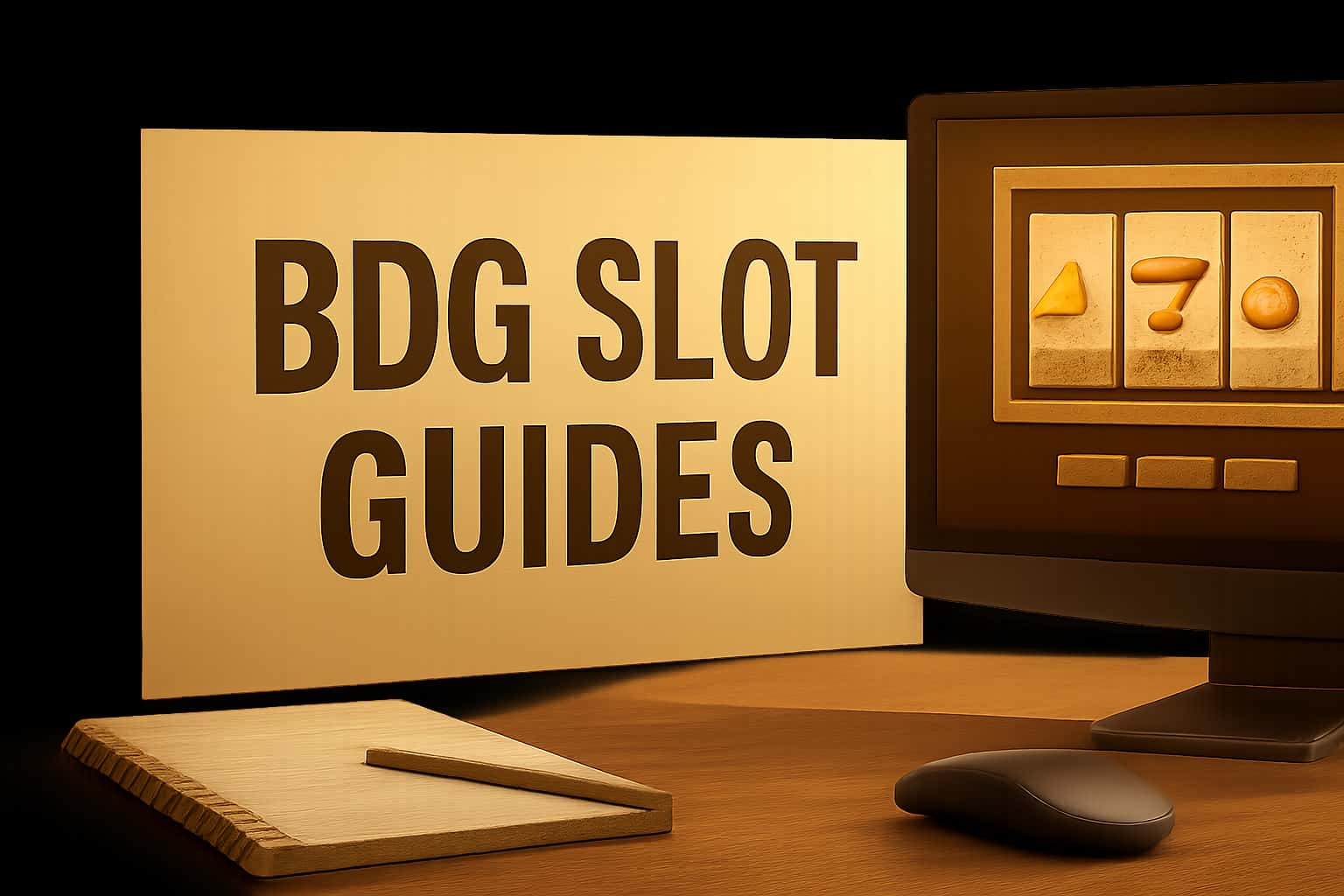 An informative visual representation of BDG Slot Guides, showcasing the text clearly.