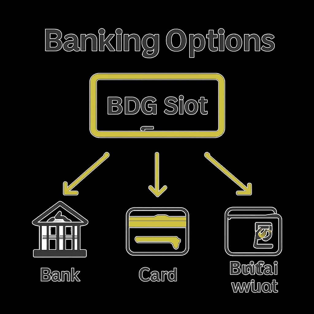 Illustration explaining BDG Slot Banking Options.
