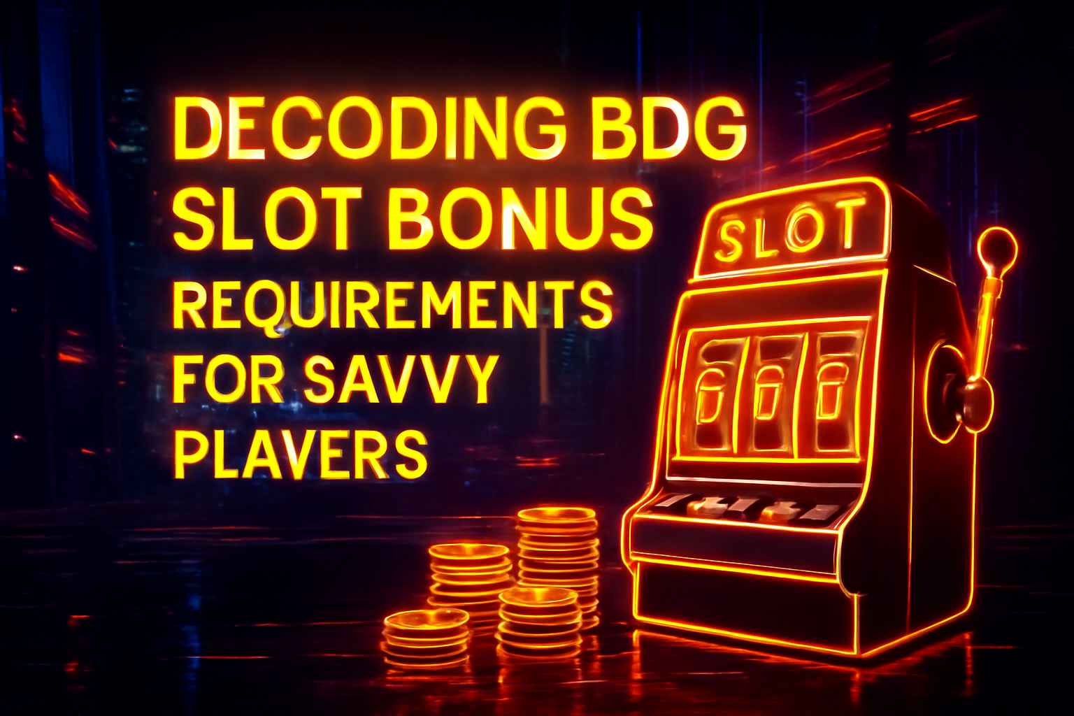 An informational scene illustrating BDG Slot policies.