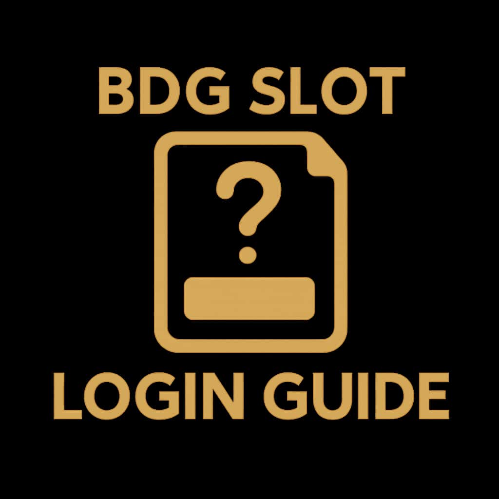 A badge symbolizing the BDG Slot Login Guide.
