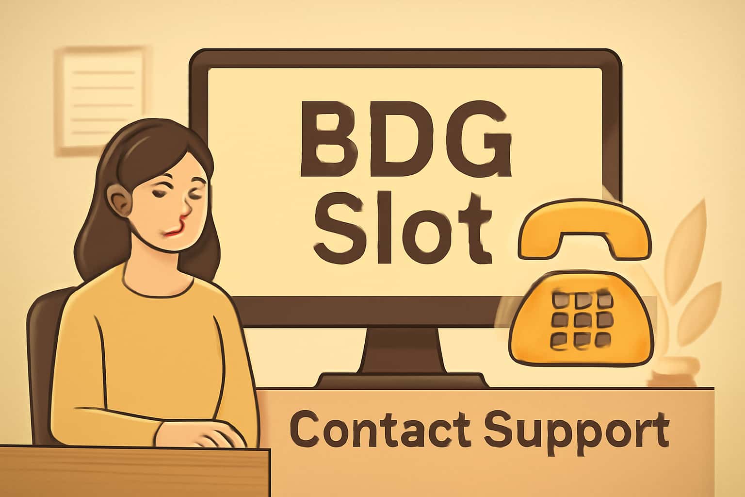 A professional visual representation of contacting BDG Slot Support.