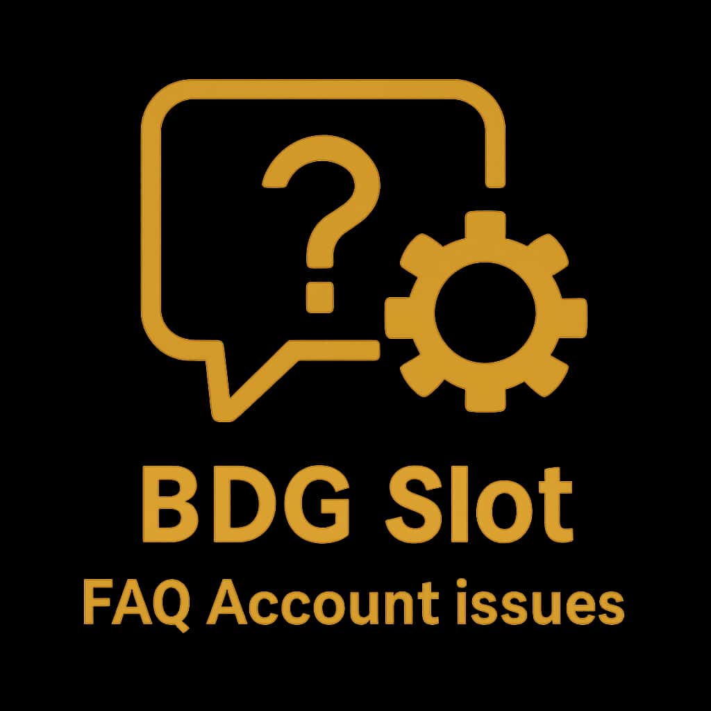 An icon representing FAQ BDG Slot Account Issues.