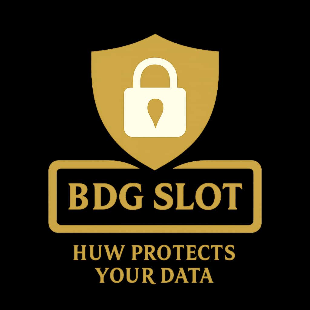 A professional badge symbolizing data protection with 'BDG Slot' text.