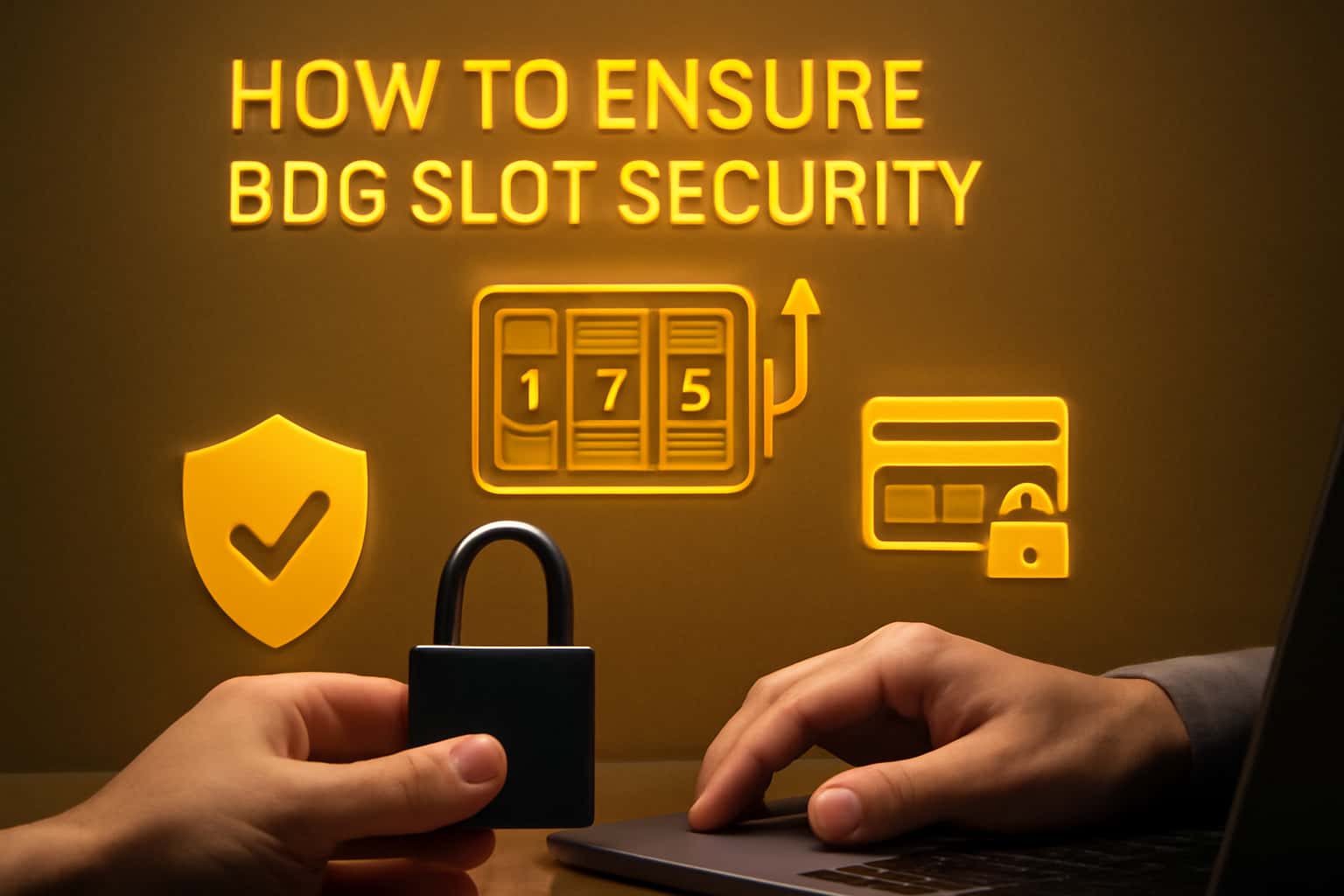 An illustrative representation of ensuring BDG Slot security with a neutral tone.