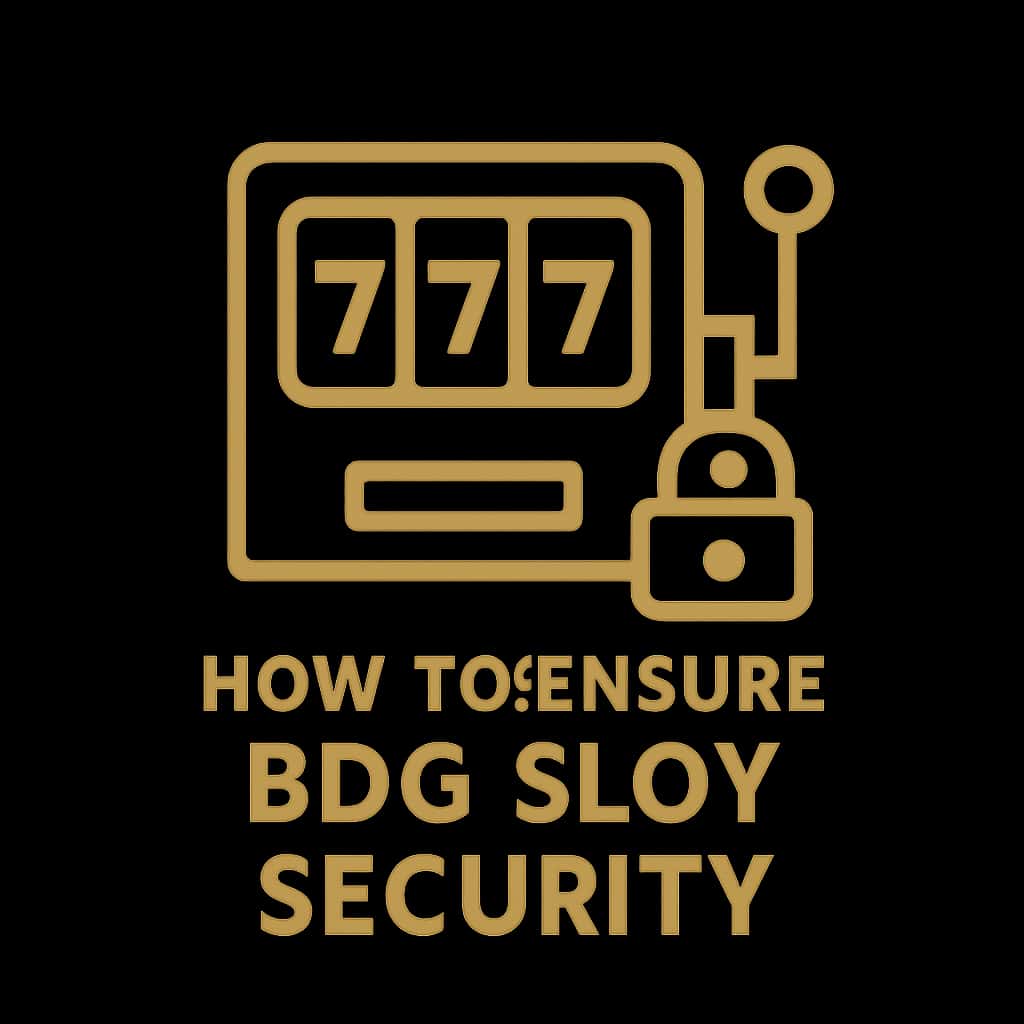 A professional badge representing BDG Slot security guidance.