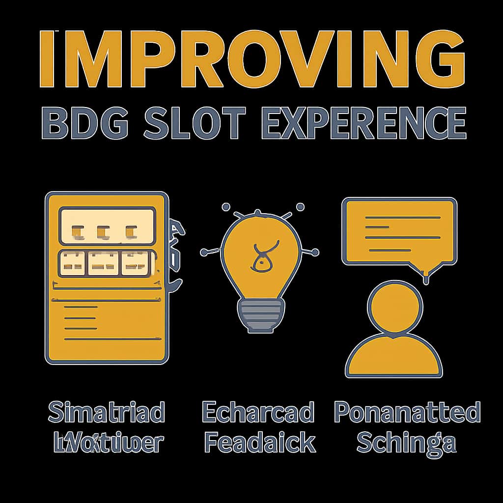 An educational diagram regarding improving BDG Slot experience.