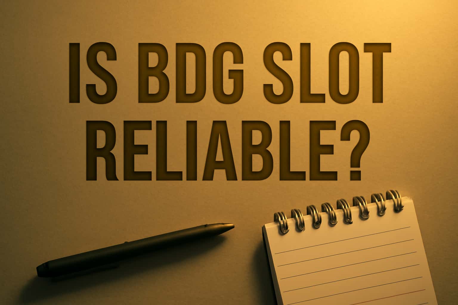 Informative graphic representing the reliability of BDG Slot.