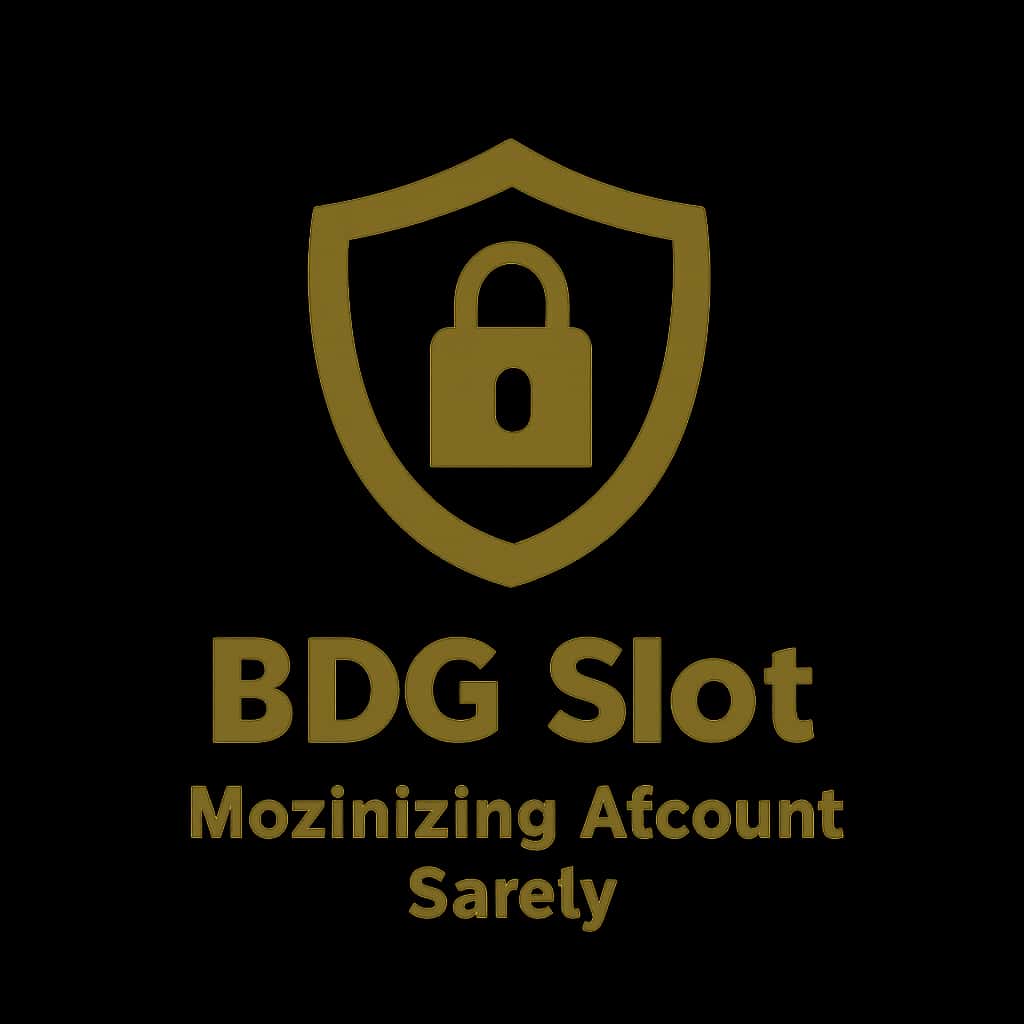 A badge icon symbolizing BDG Slot account safety.