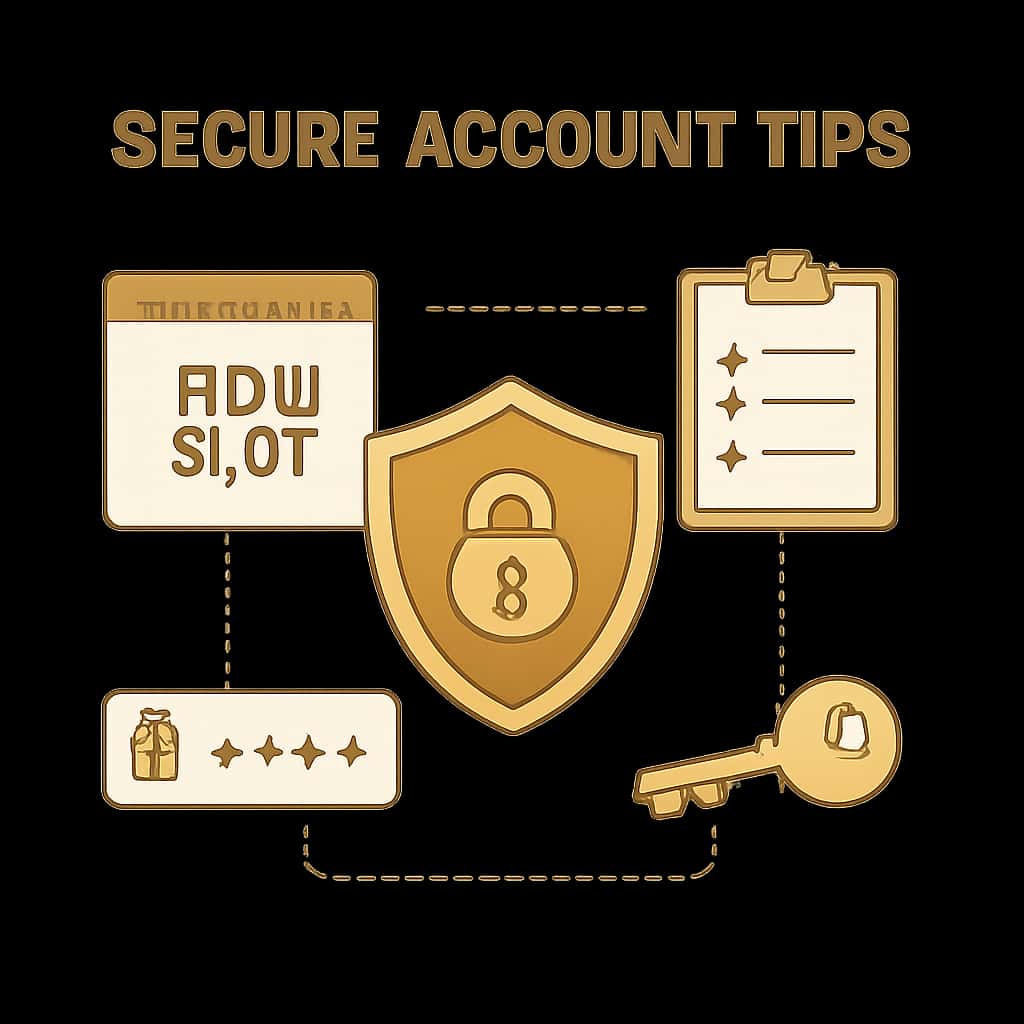 Illustration for Secure BDG Slot Account Tips.