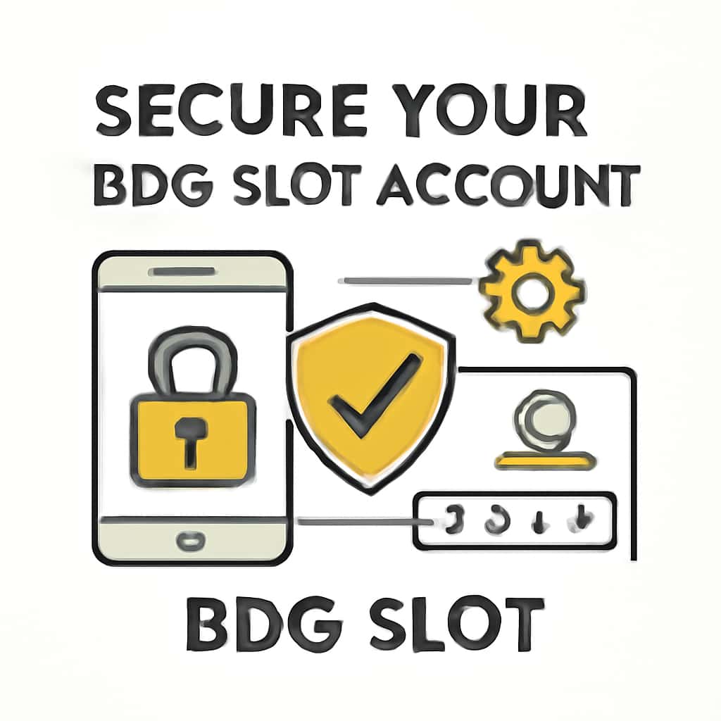 A diagram illustrating key measures for securing a BDG Slot account.