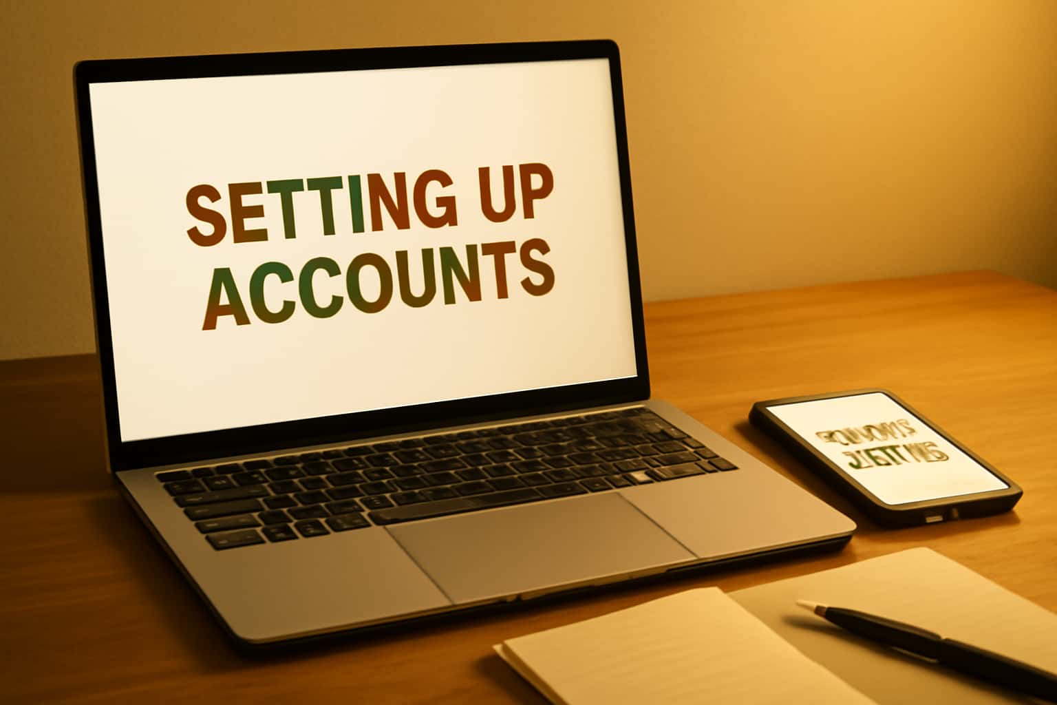 An informative scene depicting the process of setting up BDG Slot accounts with relevant visual aids.