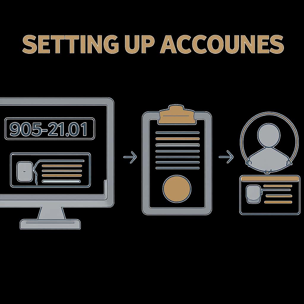 A diagram illustrating the steps involved in setting up BDG Slot accounts for easy understanding.