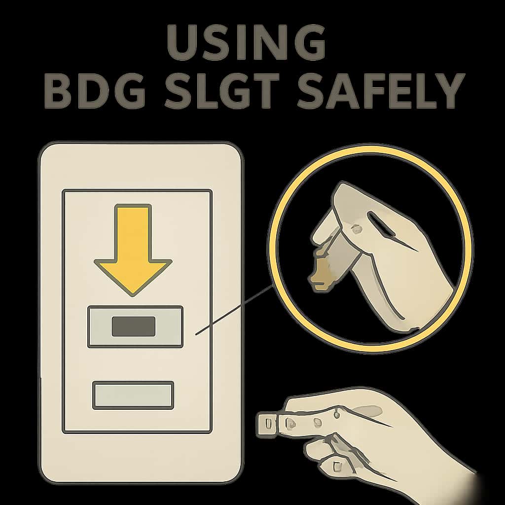 Diagram illustrating safe practices for BDG Slot